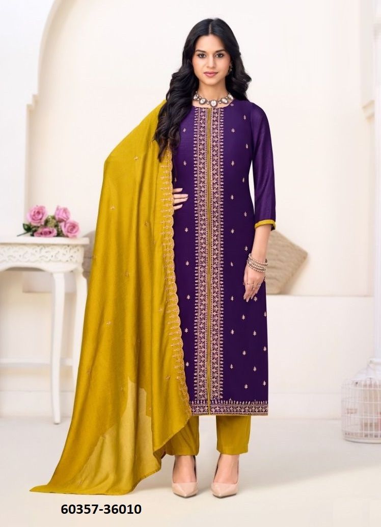 INAAYAT 2 - Catalog # 60357 (Set of 12 Readymade Salwar Suits) MADE IN INDIA BY DESI MUSE