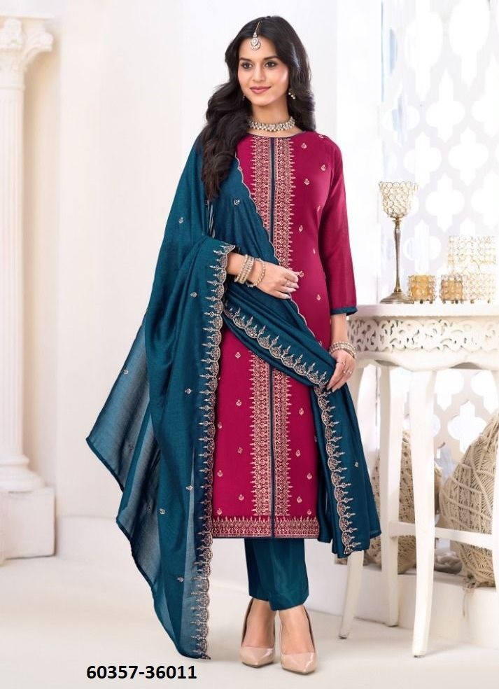 INAAYAT 2 - Catalog # 60357 (Set of 12 Readymade Salwar Suits) MADE IN INDIA BY DESI MUSE