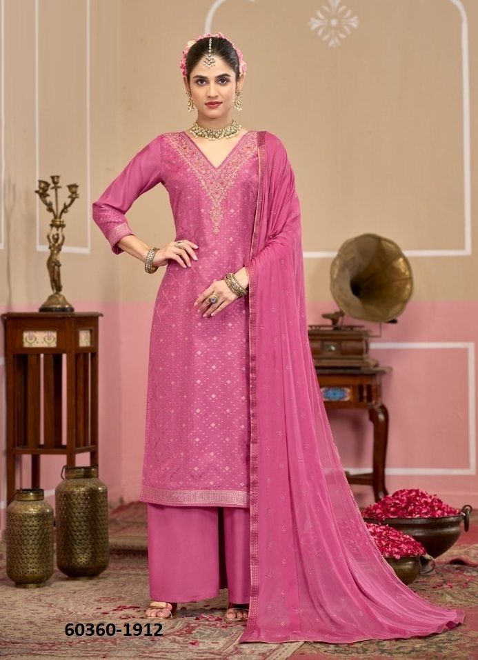 MILLIE - Catalog # 60360 (Set of 4 Semi-Stitched / Un-Stitched Suits) MADE IN INDIA BY FOUR DOTS