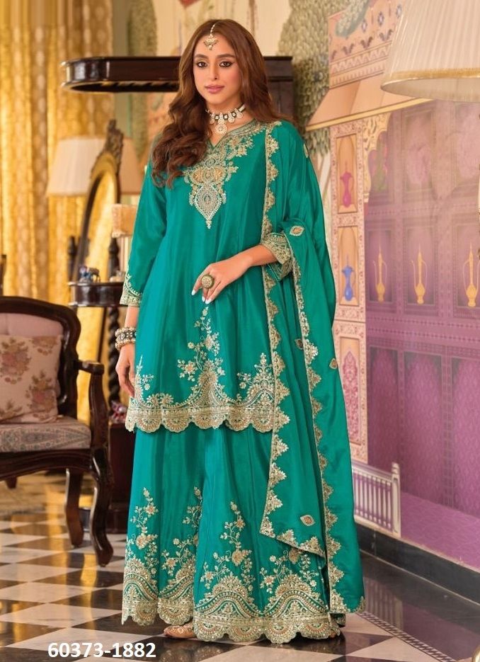 KALISTA - Catalog # 60373 (Set of 3 Readymade Salwar Suits) MADE IN INDIA BY EBA LIFESTYLE