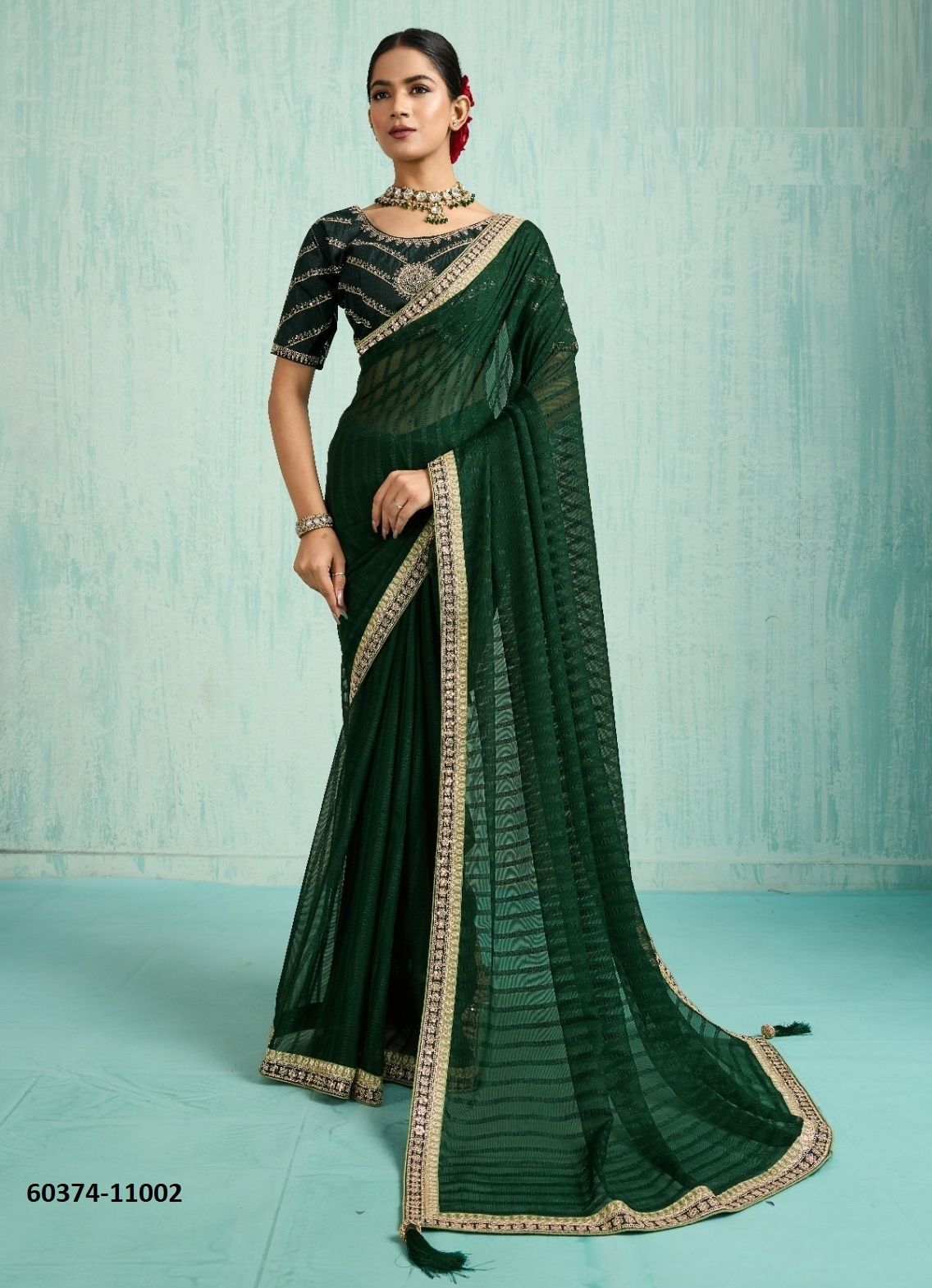 ADRA - Catalog # 60374 (Set of 6 Sarees) MADE IN INDIA BY SUMA DESIGNER ADRA - Catalog # 60374 (Set of 6 Sarees) MADE IN INDIA BY SUMA DESIGNER