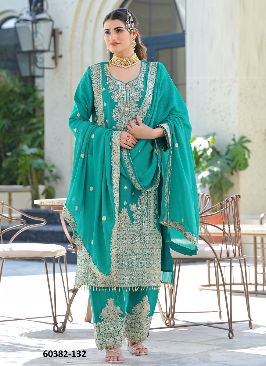 MEHREEN - Catalog # 60382 (Set of 4 SIZE-SETS [Readymade Salwar Suits]) MADE IN INDIA BY AFSANA