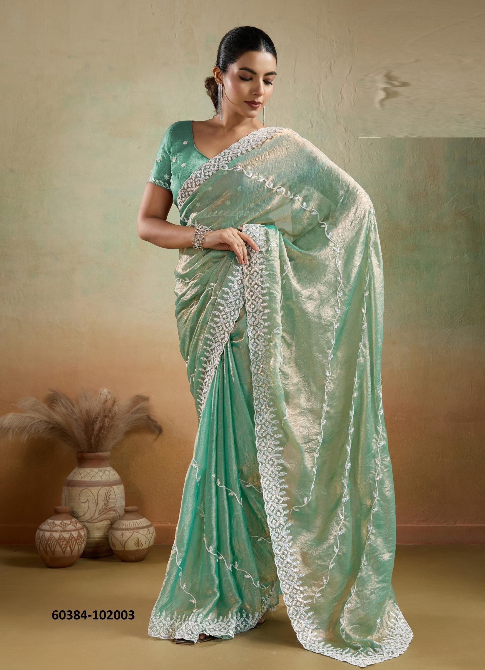 ELYSEAH - Catalog # 60384 (Set of 4 Sarees) MADE IN INDIA BY S-ETHNIC LIFESTYLE ELYSEAH - Catalog # 60384 (Set of 4 Sarees) MADE IN INDIA BY S-ETHNIC LIFESTYLE