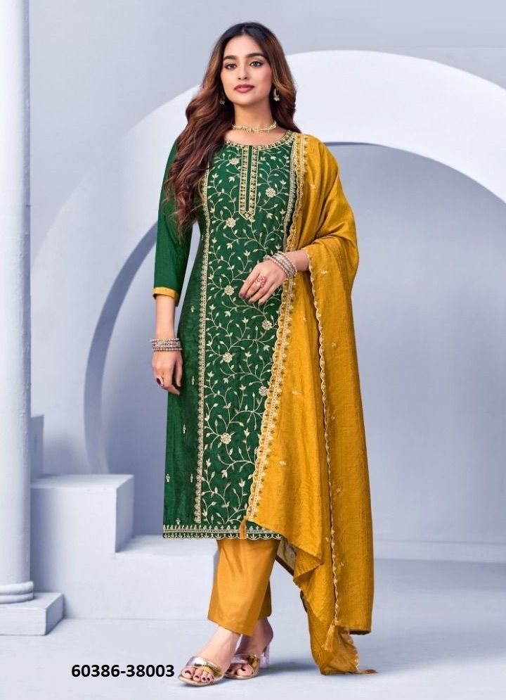 SUROOR - Catalog # 60386 (Set of 10 Readymade Salwar Suits) MADE IN INDIA BY DESI MUSE