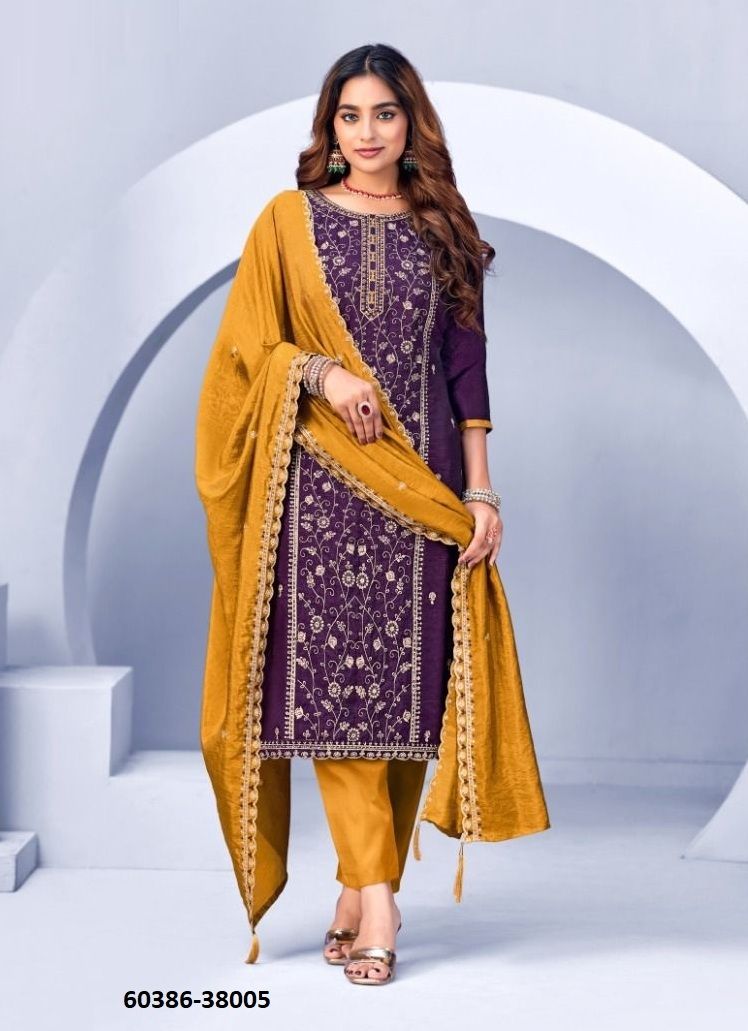 SUROOR - Catalog # 60386 (Set of 10 Readymade Salwar Suits) MADE IN INDIA BY DESI MUSE