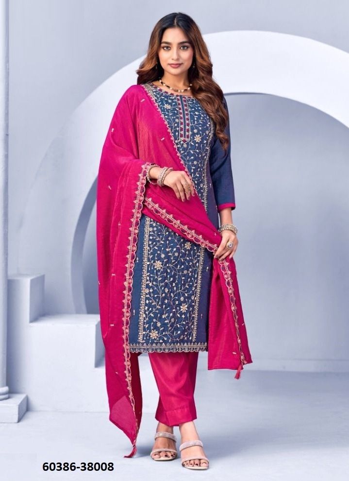 SUROOR - Catalog # 60386 (Set of 10 Readymade Salwar Suits) MADE IN INDIA BY DESI MUSE