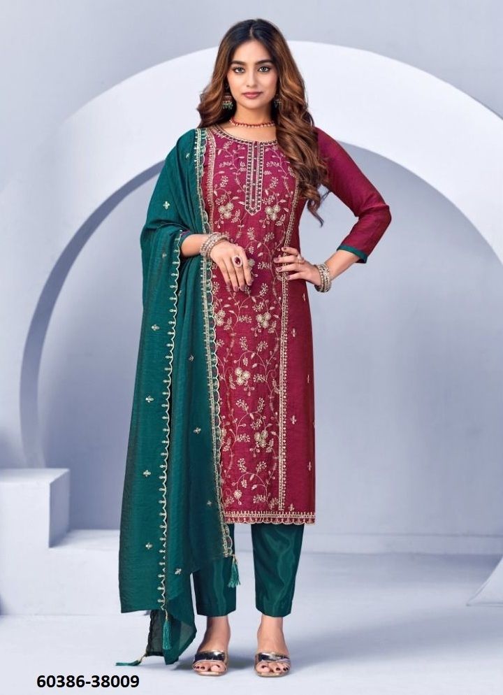 SUROOR - Catalog # 60386 (Set of 10 Readymade Salwar Suits) MADE IN INDIA BY DESI MUSE