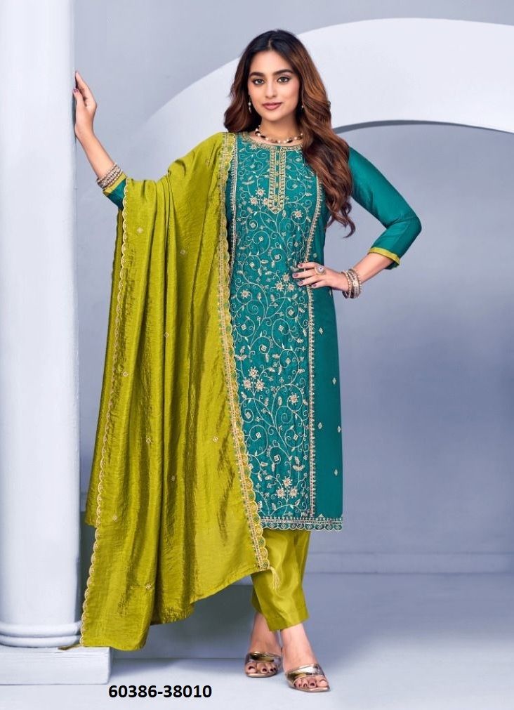 SUROOR - Catalog # 60386 (Set of 10 Readymade Salwar Suits) MADE IN INDIA BY DESI MUSE
