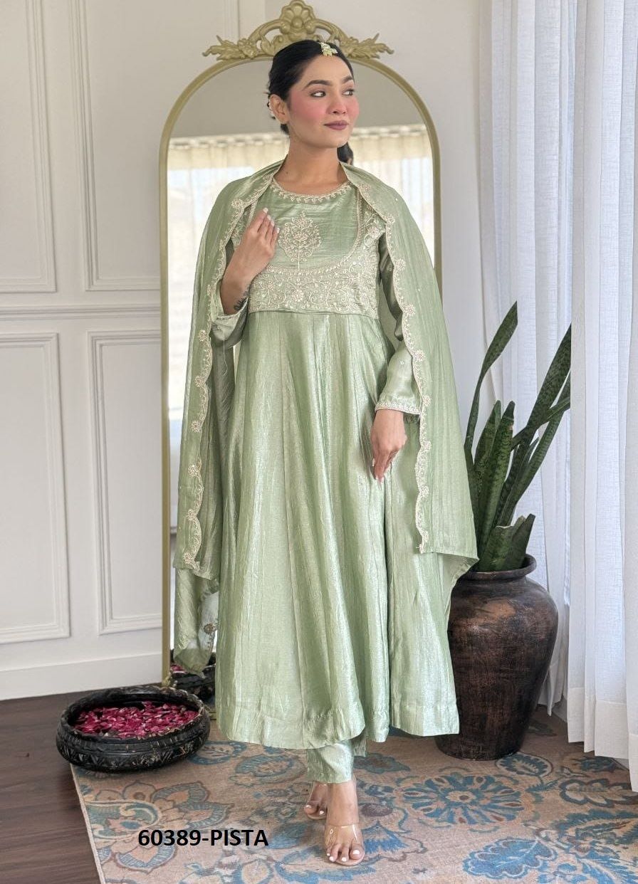 YASHVI - Catalog # 60389 (Set of 4 Readymade Salwar Suits) MADE IN INDIA BY AABHARAN