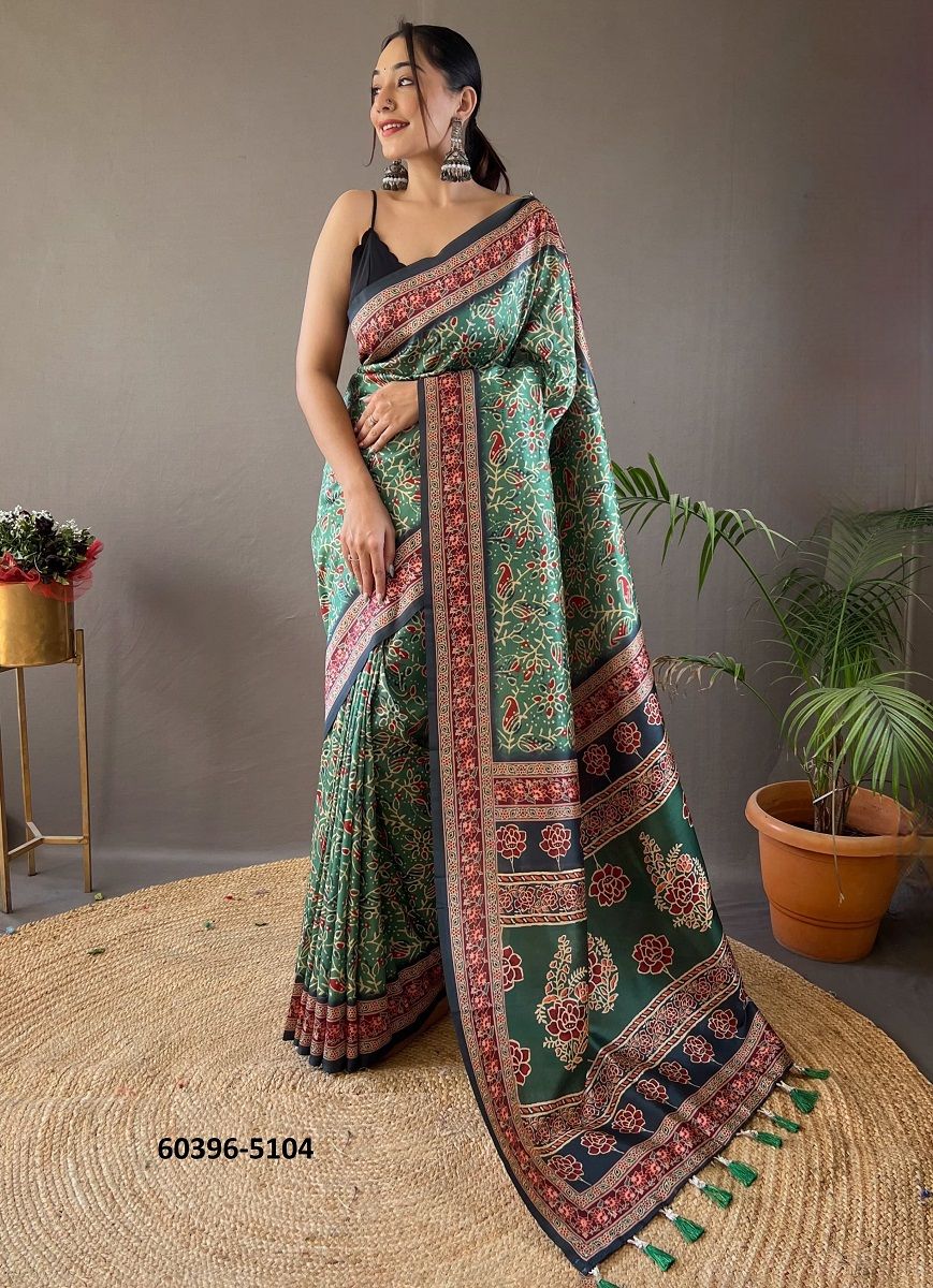 KRISHNA - Catalog # 60396 (Set of 6 Sarees) MADE IN INDIA BY MEHERIYA