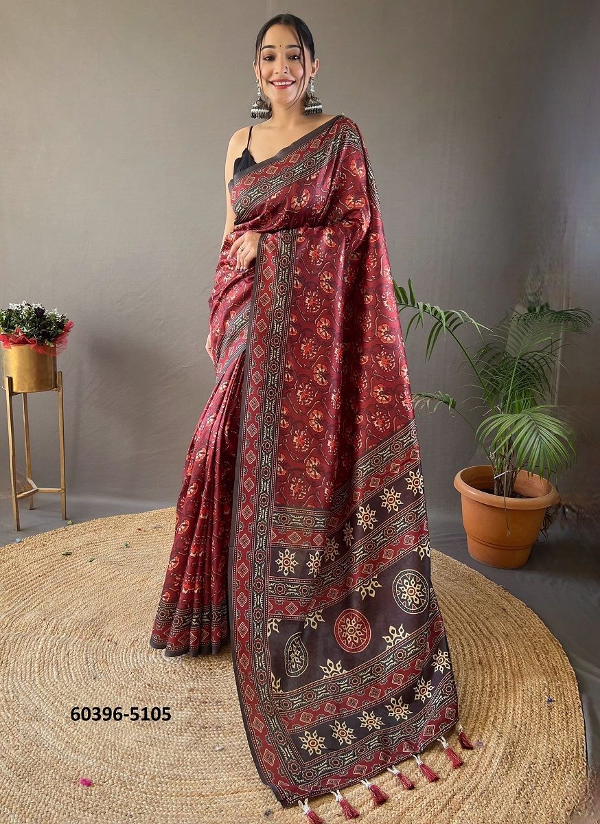 KRISHNA - Catalog # 60396 (Set of 6 Sarees) MADE IN INDIA BY MEHERIYA