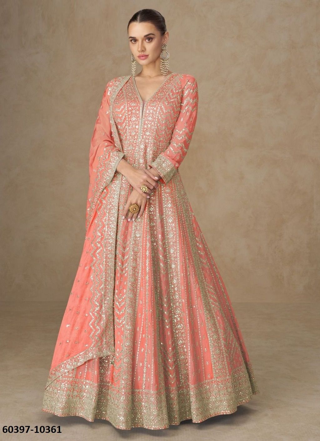 ANARKALI - Catalog # 60397 (Set of 4 Readymade Gowns) MADE IN INDIA BY AASHIRWAD ANARKALI - Catalog # 60397 (Set of 4 Readymade Gowns) MADE IN INDIA BY AASHIRWAD