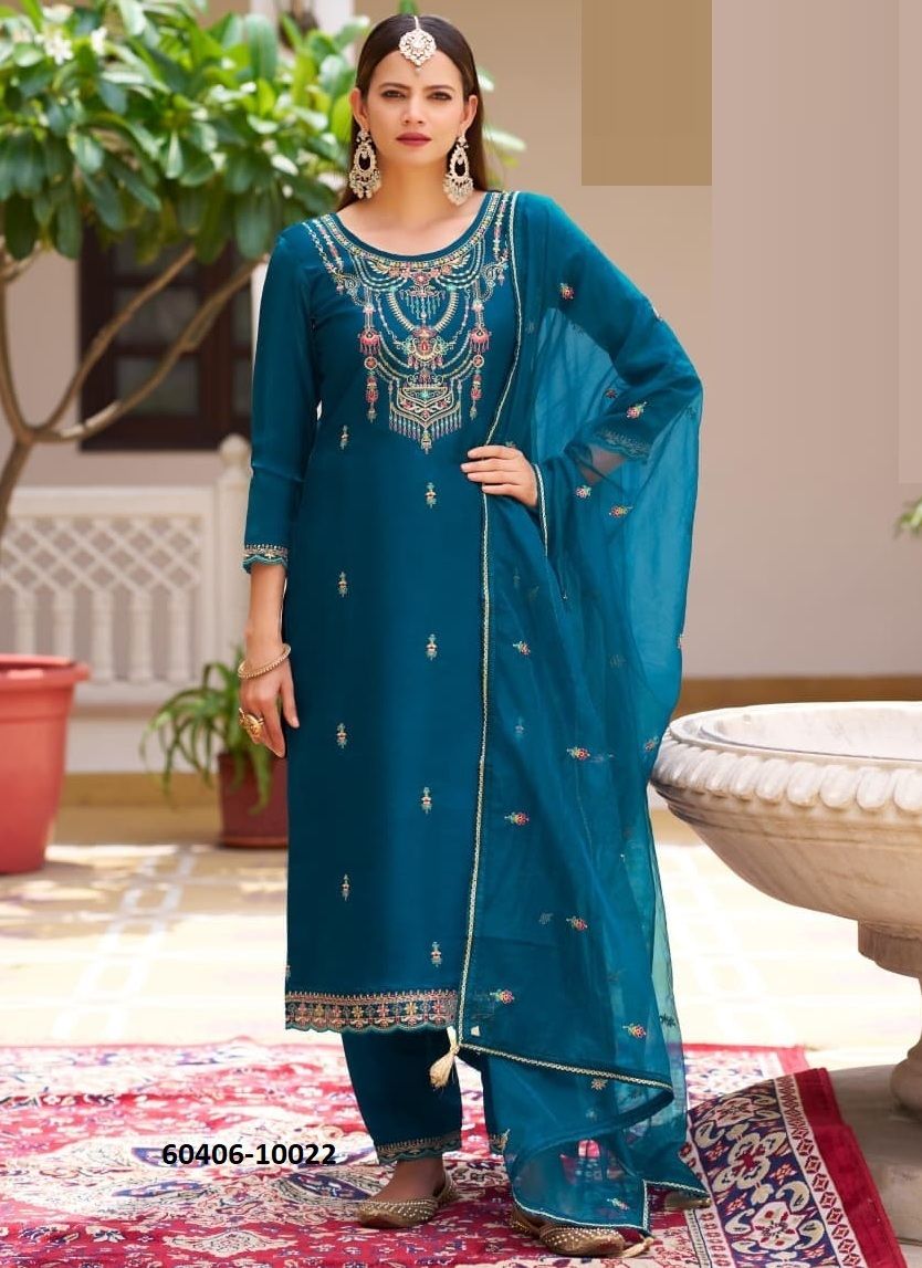HEMANI - Catalog # 60406 (Set of 4 Readymade Salwar Suits) MADE IN INDIA BY RANGOON