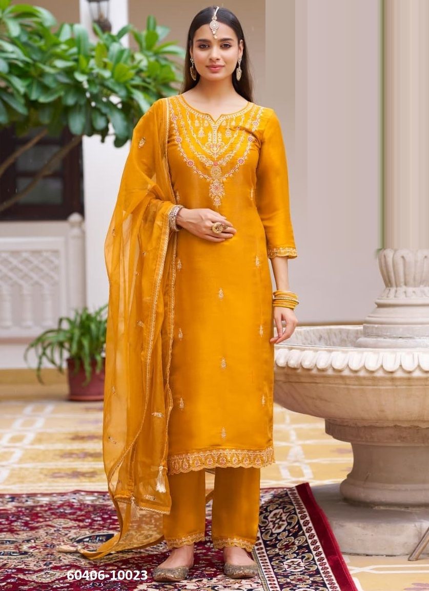 HEMANI - Catalog # 60406 (Set of 4 Readymade Salwar Suits) MADE IN INDIA BY RANGOON