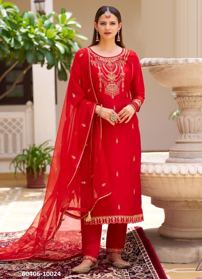 HEMANI - Catalog # 60406 (Set of 4 Readymade Salwar Suits) MADE IN INDIA BY RANGOON