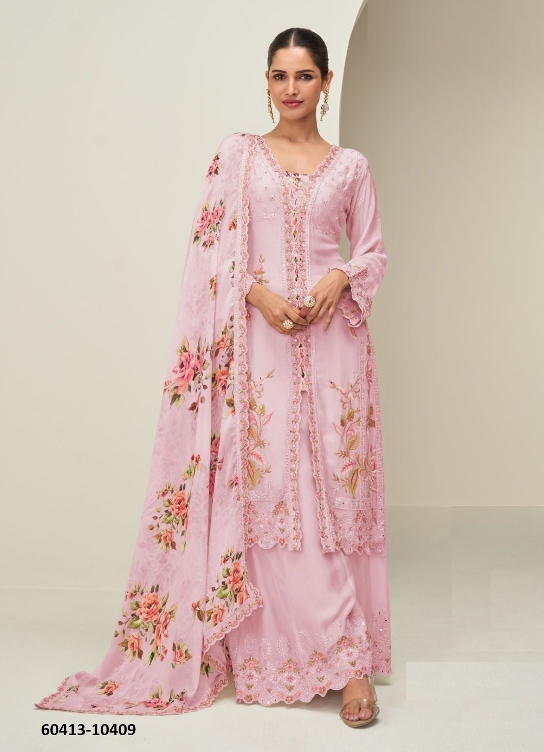 HRIDAYA - Catalog # 60413 (Set of 4 Readymade Salwar Suits) MADE IN INDIA BY AASHIRWAD