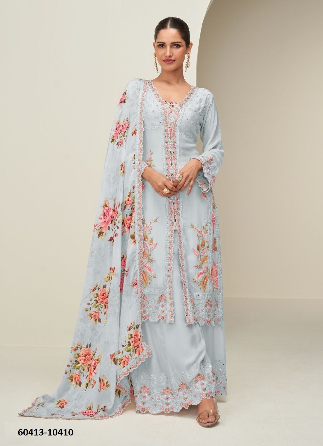 HRIDAYA - Catalog # 60413 (Set of 4 Readymade Salwar Suits) MADE IN INDIA BY AASHIRWAD