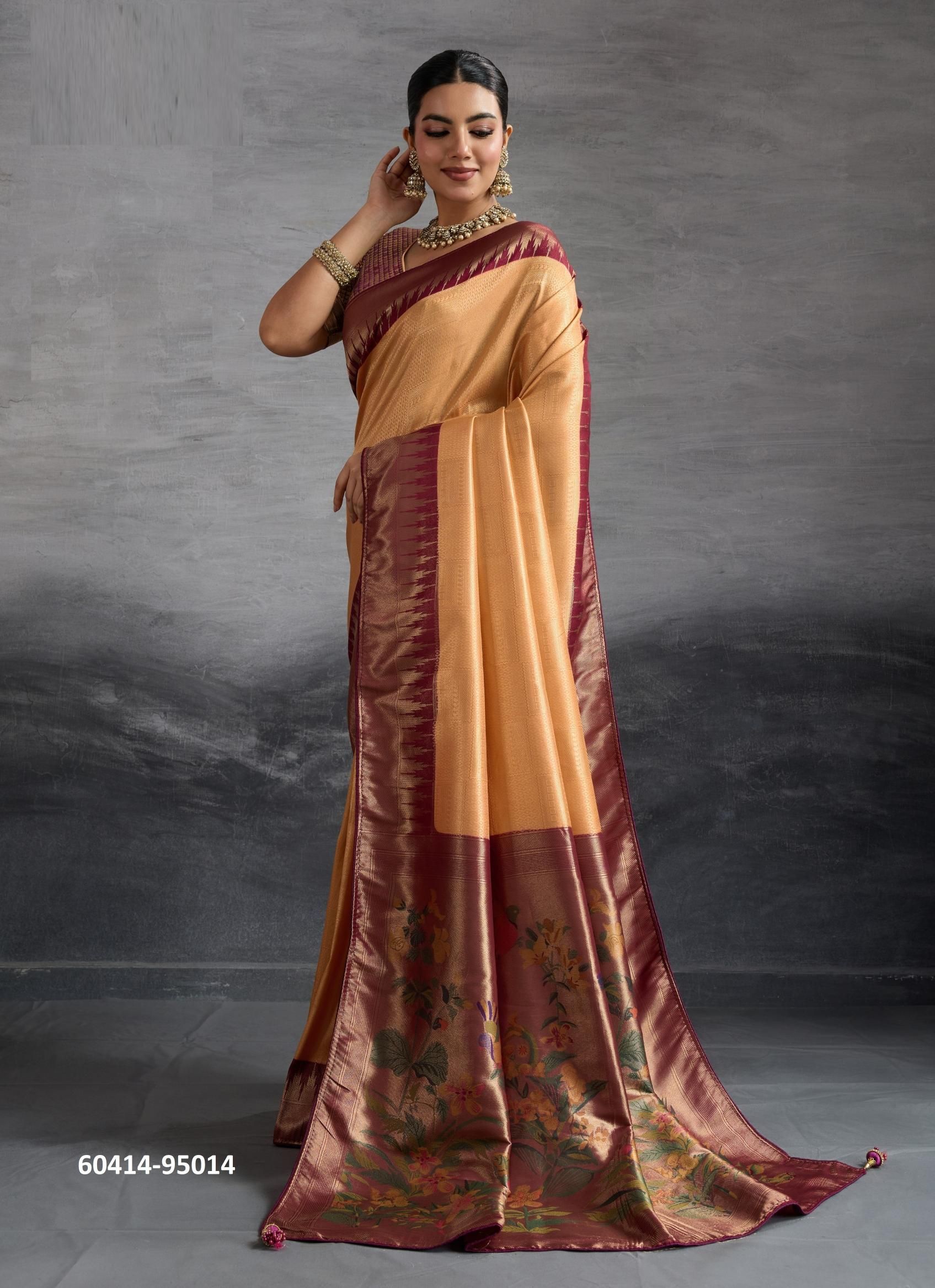 KOVILYA 4 - Catalog # 60414 (Set of 4 Sarees) MADE IN INDIA BY S-ETHNIC LIFESTYLE KOVILYA 4 - Catalog # 60414 (Set of 4 Sarees) MADE IN INDIA BY S-ETHNIC LIFESTYLE