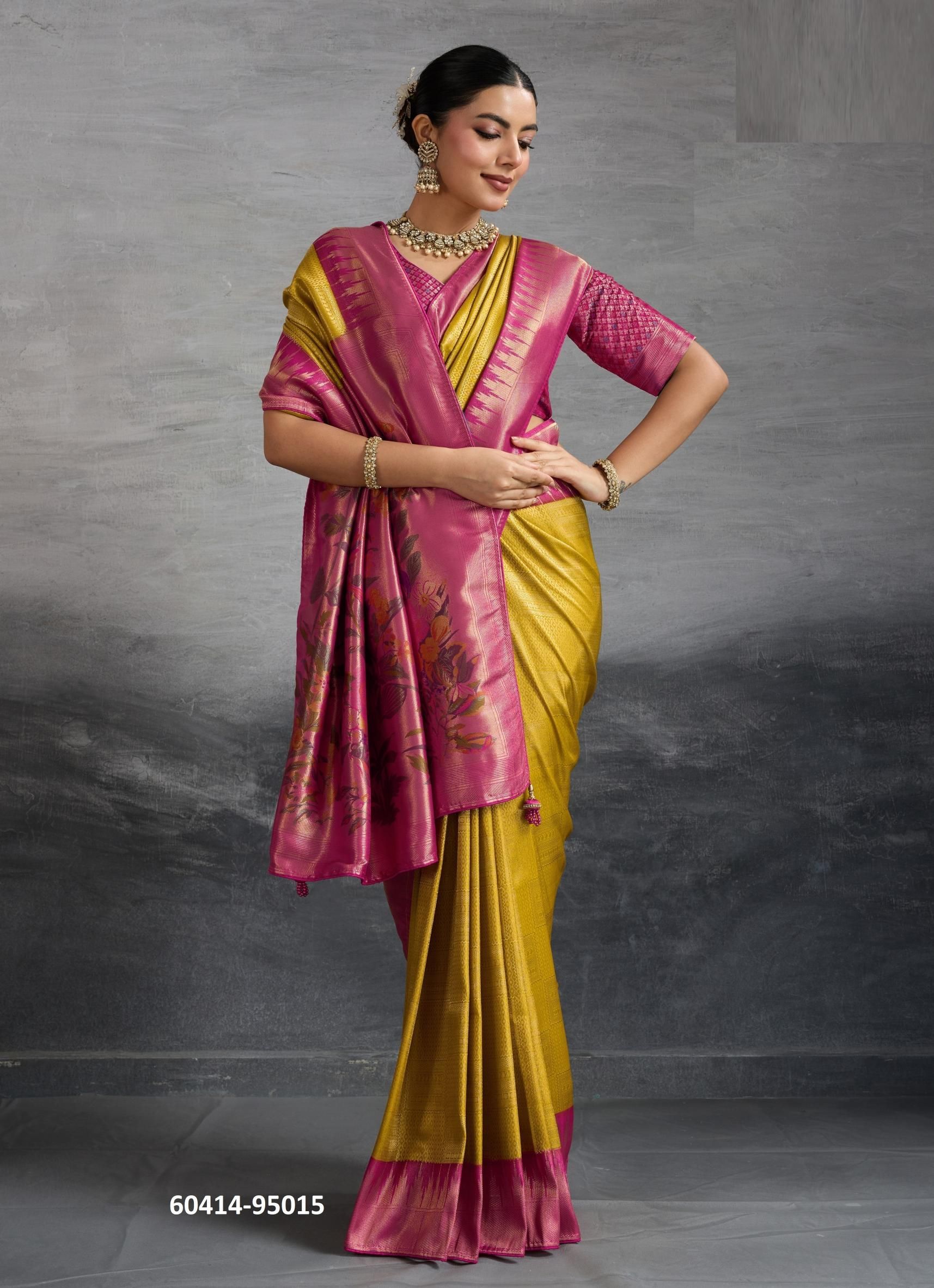 KOVILYA 4 - Catalog # 60414 (Set of 4 Sarees) MADE IN INDIA BY S-ETHNIC LIFESTYLE KOVILYA 4 - Catalog # 60414 (Set of 4 Sarees) MADE IN INDIA BY S-ETHNIC LIFESTYLE