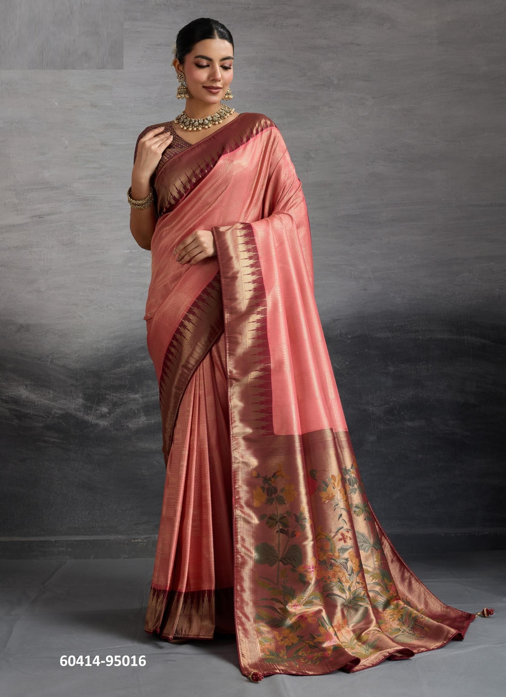 KOVILYA 4 - Catalog # 60414 (Set of 4 Sarees) MADE IN INDIA BY S-ETHNIC LIFESTYLE KOVILYA 4 - Catalog # 60414 (Set of 4 Sarees) MADE IN INDIA BY S-ETHNIC LIFESTYLE