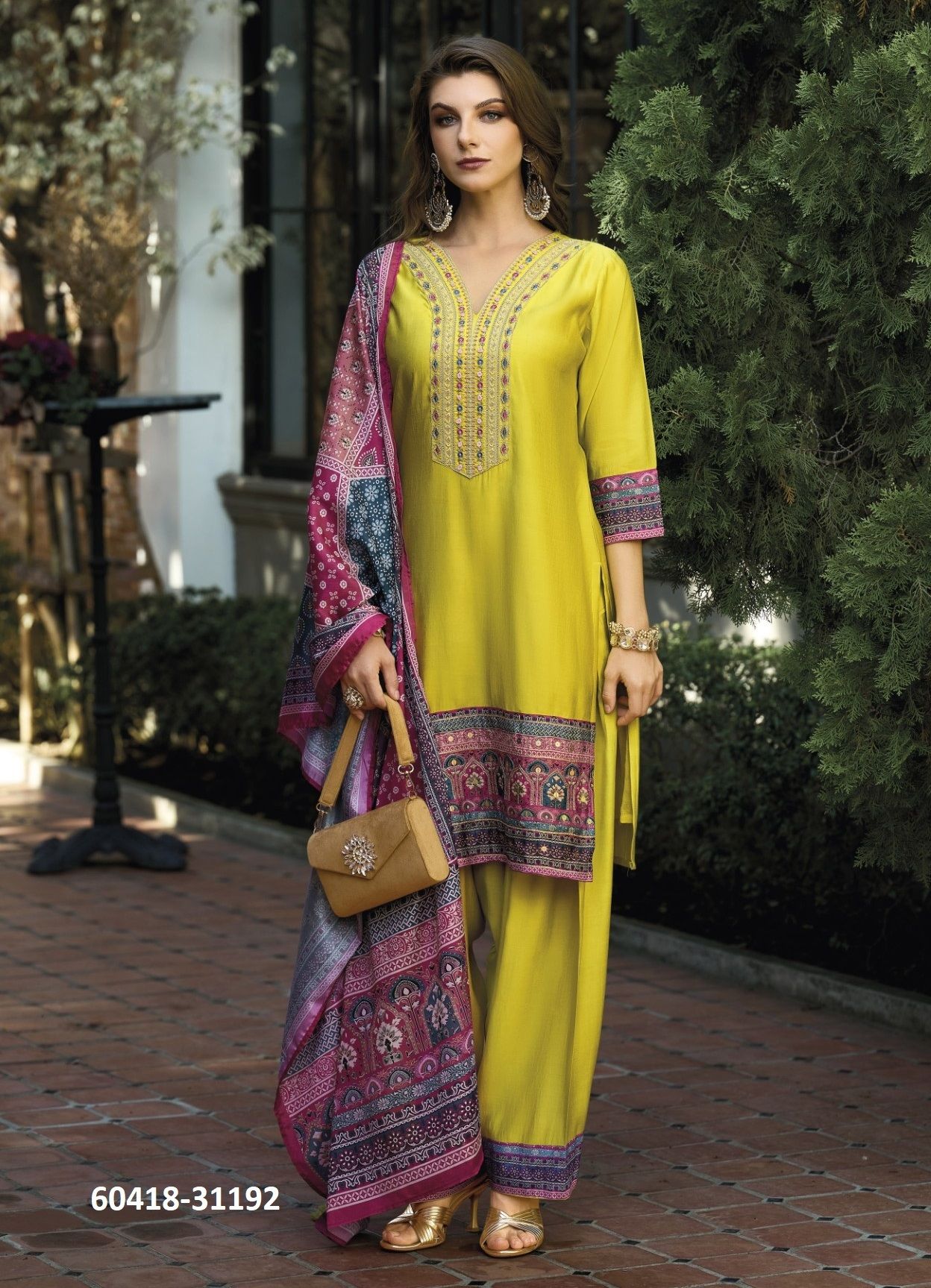 KHWAAB - Catalog # 60418 (Set of 4 Readymade Salwar Suits) MADE IN INDIA BY LADY LEELA