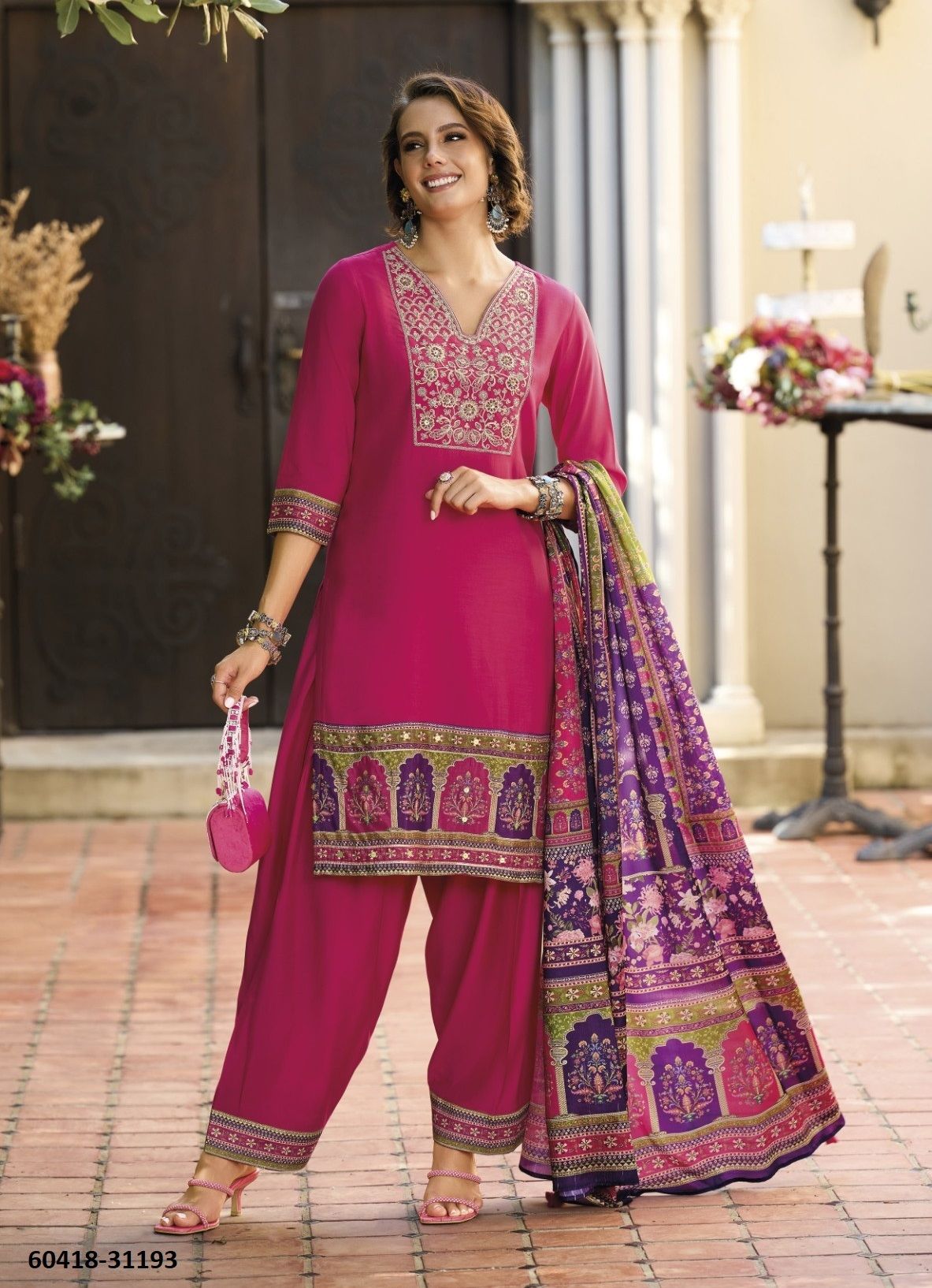 KHWAAB - Catalog # 60418 (Set of 4 Readymade Salwar Suits) MADE IN INDIA BY LADY LEELA