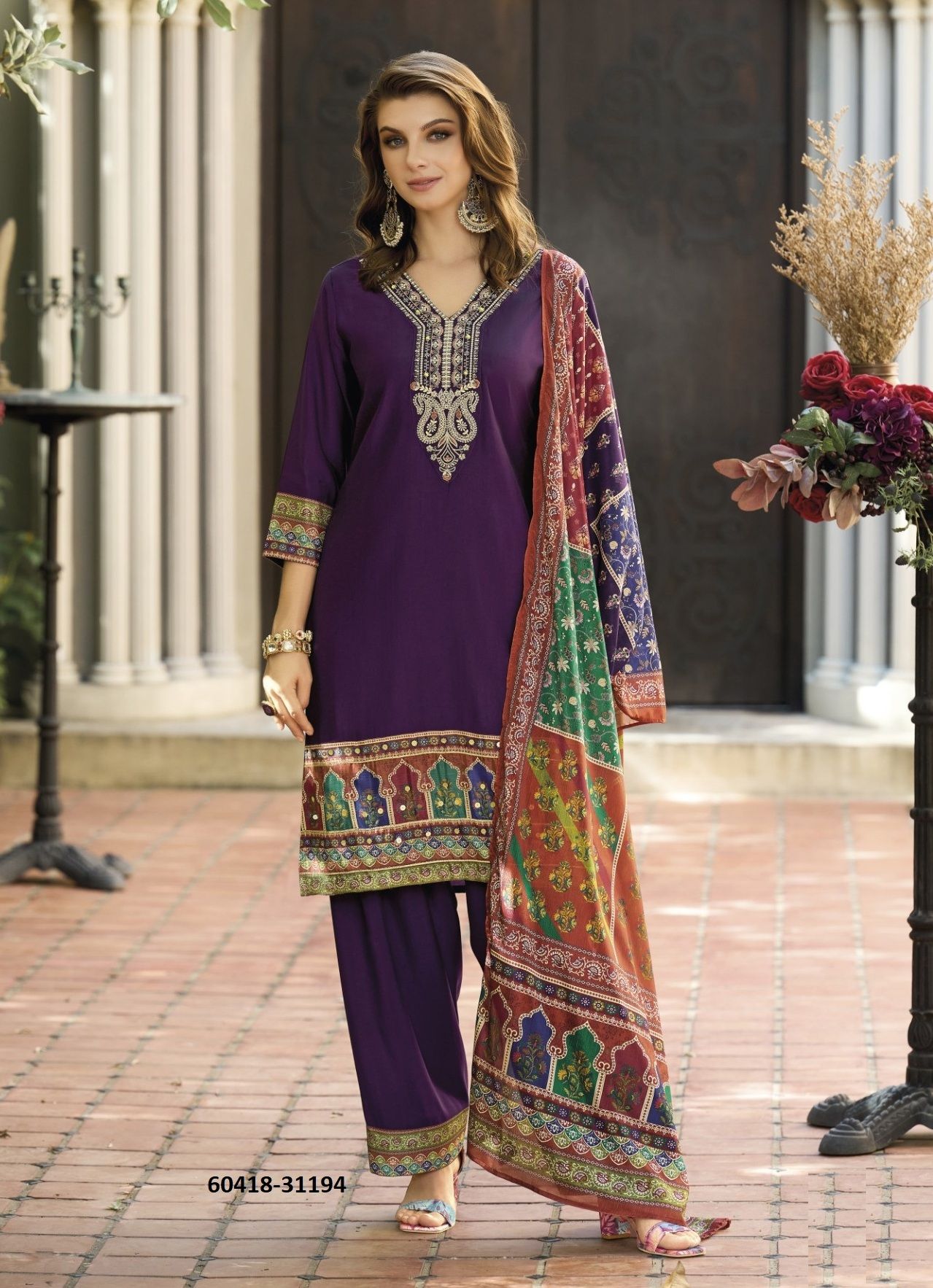 KHWAAB - Catalog # 60418 (Set of 4 Readymade Salwar Suits) MADE IN INDIA BY LADY LEELA