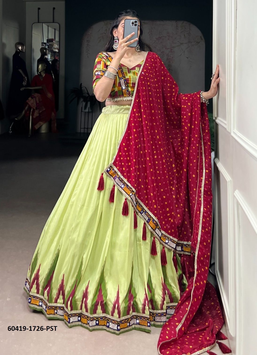 SERIES 1726 - Catalog # 60419 (Set of 2 Readymade Lehengas) MADE IN INDIA BY JAGRAASA