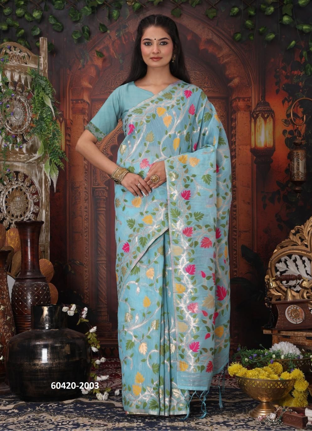 GULBAHAR 2 - Catalog # 60420 (Set of 6 Sarees) MADE IN INDIA BY DESI MUSE