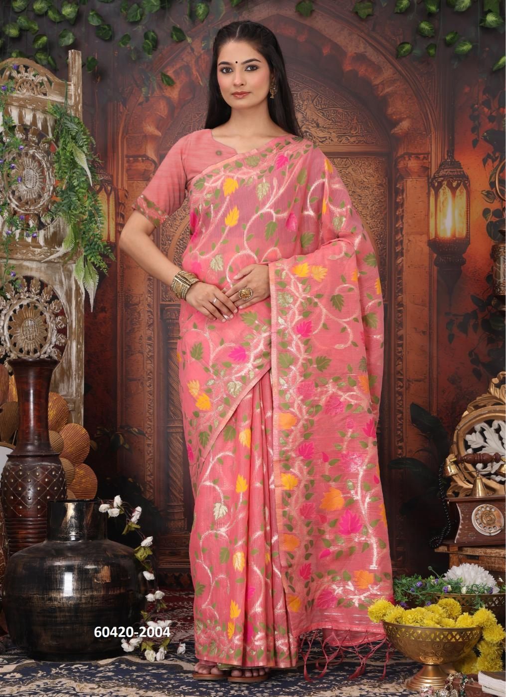 GULBAHAR 2 - Catalog # 60420 (Set of 6 Sarees) MADE IN INDIA BY DESI MUSE