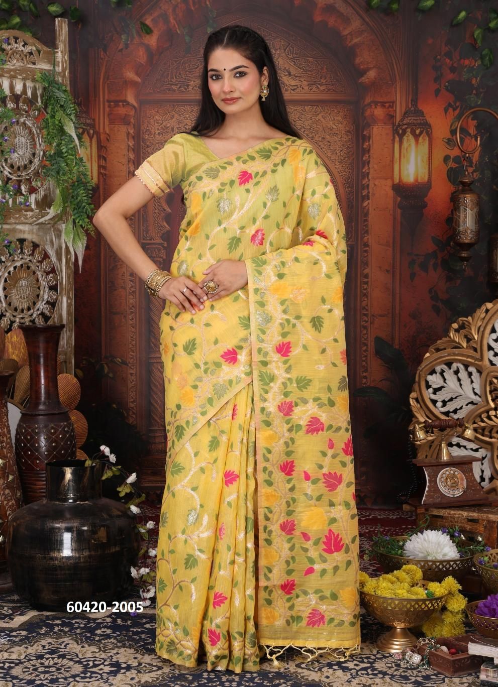 GULBAHAR 2 - Catalog # 60420 (Set of 6 Sarees) MADE IN INDIA BY DESI MUSE