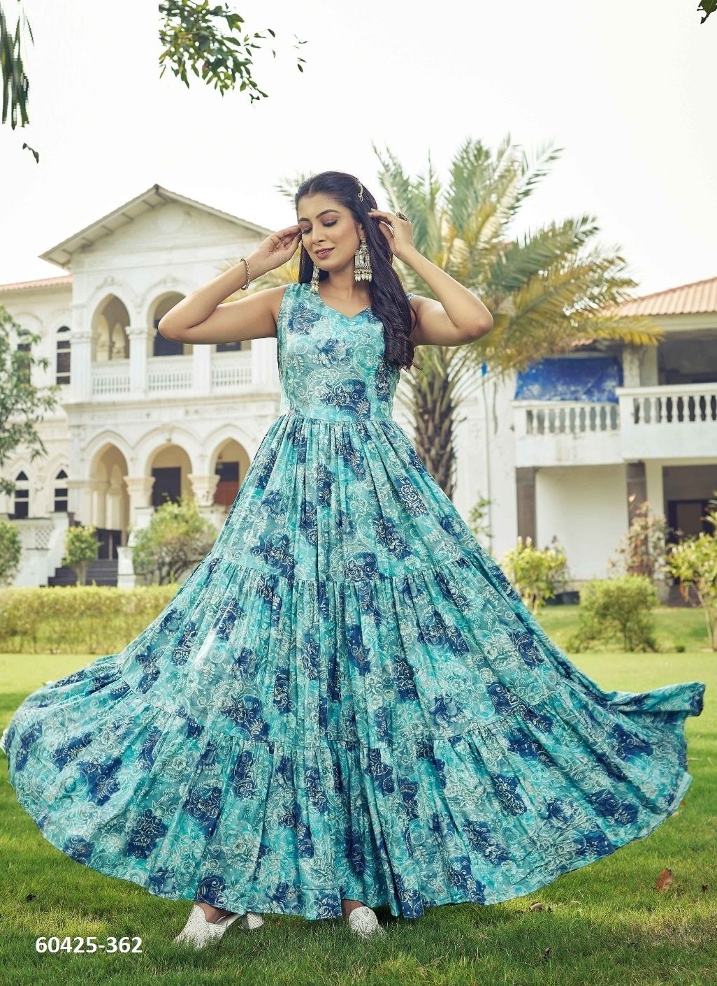 KANTI - Catalog # 60425 (Set of 5 Readymade Women's Kurtis / Tops) MADE IN INDIA BY MEHERIYA