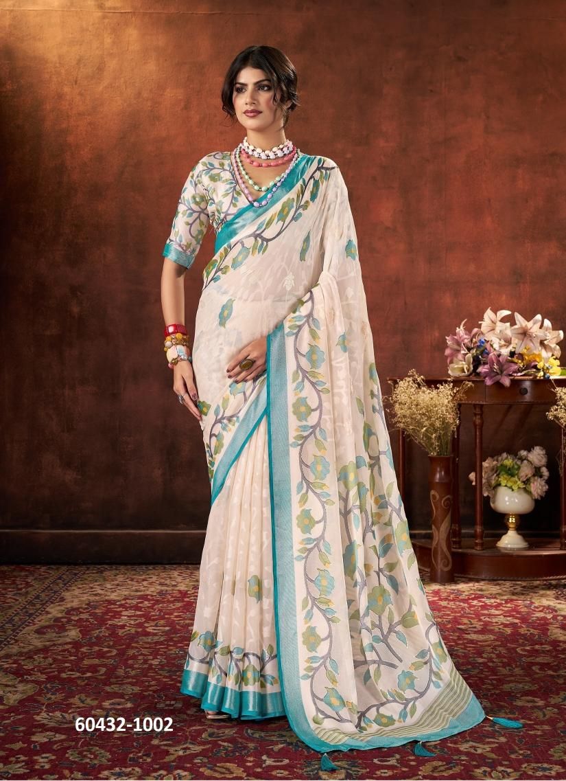 AURIK - Catalog # 60432 (Set of 6 Sarees) MADE IN INDIA BY SHUBH SHREE CREATIONS AURIK - Catalog # 60432 (Set of 6 Sarees) MADE IN INDIA BY SHUBH SHREE CREATIONS