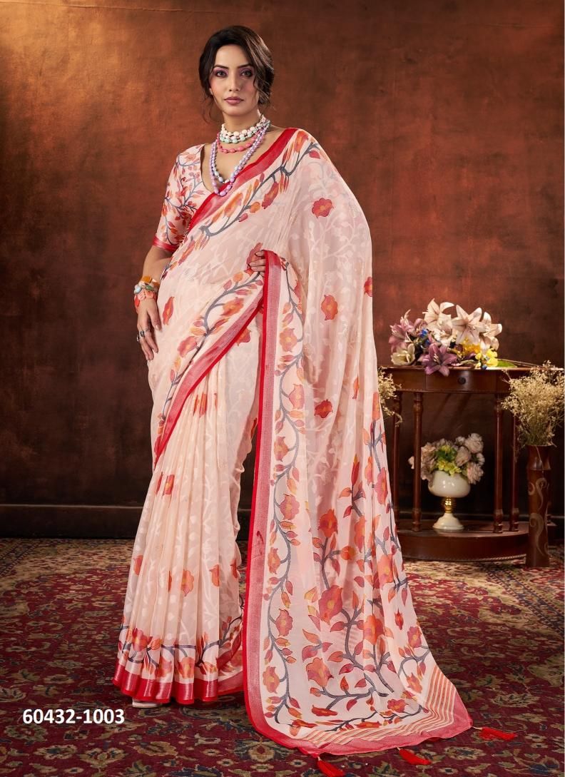AURIK - Catalog # 60432 (Set of 6 Sarees) MADE IN INDIA BY SHUBH SHREE CREATIONS AURIK - Catalog # 60432 (Set of 6 Sarees) MADE IN INDIA BY SHUBH SHREE CREATIONS