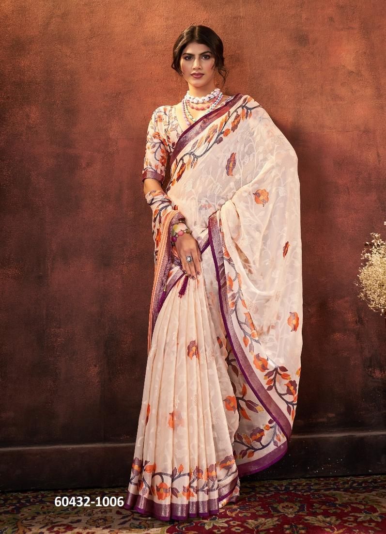 AURIK - Catalog # 60432 (Set of 6 Sarees) MADE IN INDIA BY SHUBH SHREE CREATIONS AURIK - Catalog # 60432 (Set of 6 Sarees) MADE IN INDIA BY SHUBH SHREE CREATIONS