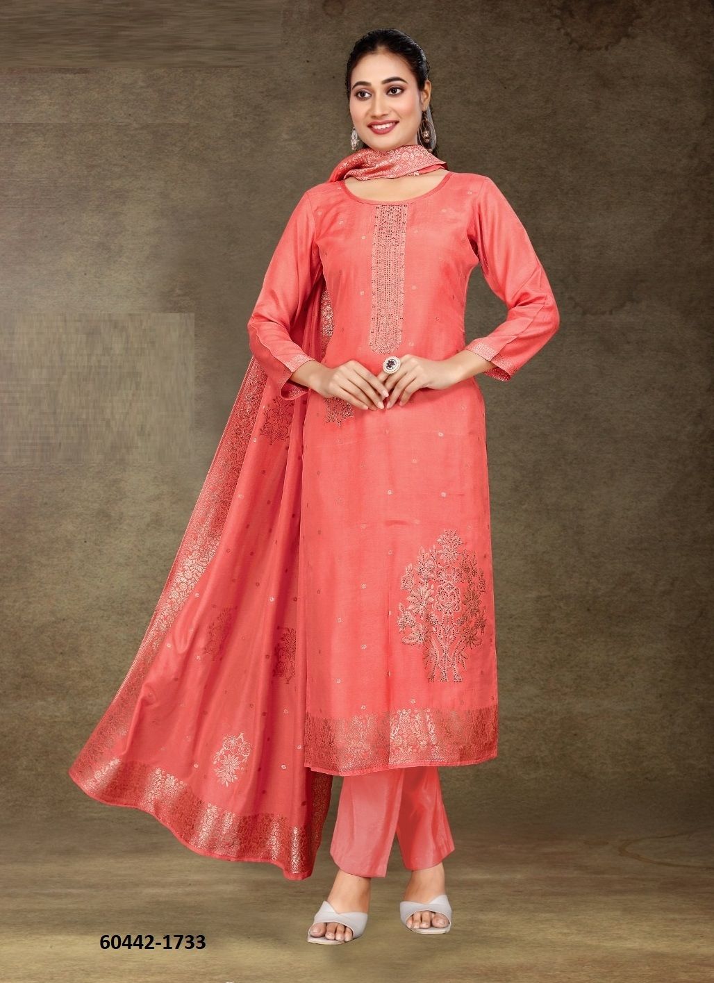 AMAYA PREMIUM 8 - Catalog # 60442 (Set of 4 Semi-Stitched / Un-Stitched Suits) MADE IN INDIA BY FOUR DOTS AMAYA PREMIUM 8 - Catalog # 60442 (Set of 4 Semi-Stitched / Un-Stitched Suits) MADE IN INDIA BY FOUR DOTS