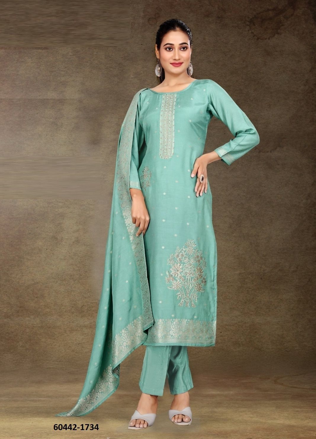 AMAYA PREMIUM 8 - Catalog # 60442 (Set of 4 Semi-Stitched / Un-Stitched Suits) MADE IN INDIA BY FOUR DOTS AMAYA PREMIUM 8 - Catalog # 60442 (Set of 4 Semi-Stitched / Un-Stitched Suits) MADE IN INDIA BY FOUR DOTS