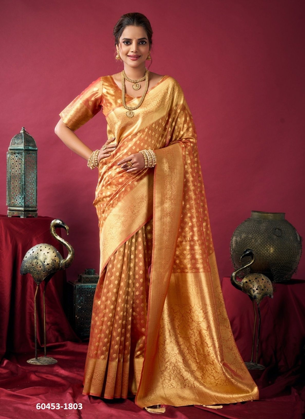 SHRINGAR - Catalog # 60453 (Set of 4 Sarees) MADE IN INDIA BY GOBUNI SHRINGAR - Catalog # 60453 (Set of 4 Sarees) MADE IN INDIA BY GOBUNI