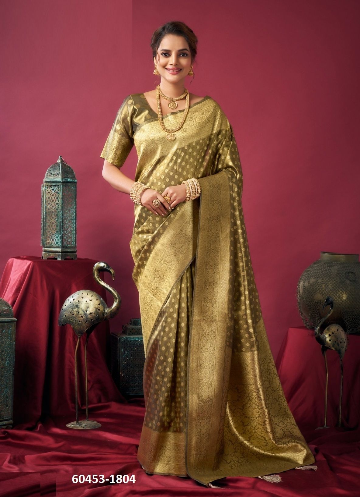 SHRINGAR - Catalog # 60453 (Set of 4 Sarees) MADE IN INDIA BY GOBUNI SHRINGAR - Catalog # 60453 (Set of 4 Sarees) MADE IN INDIA BY GOBUNI