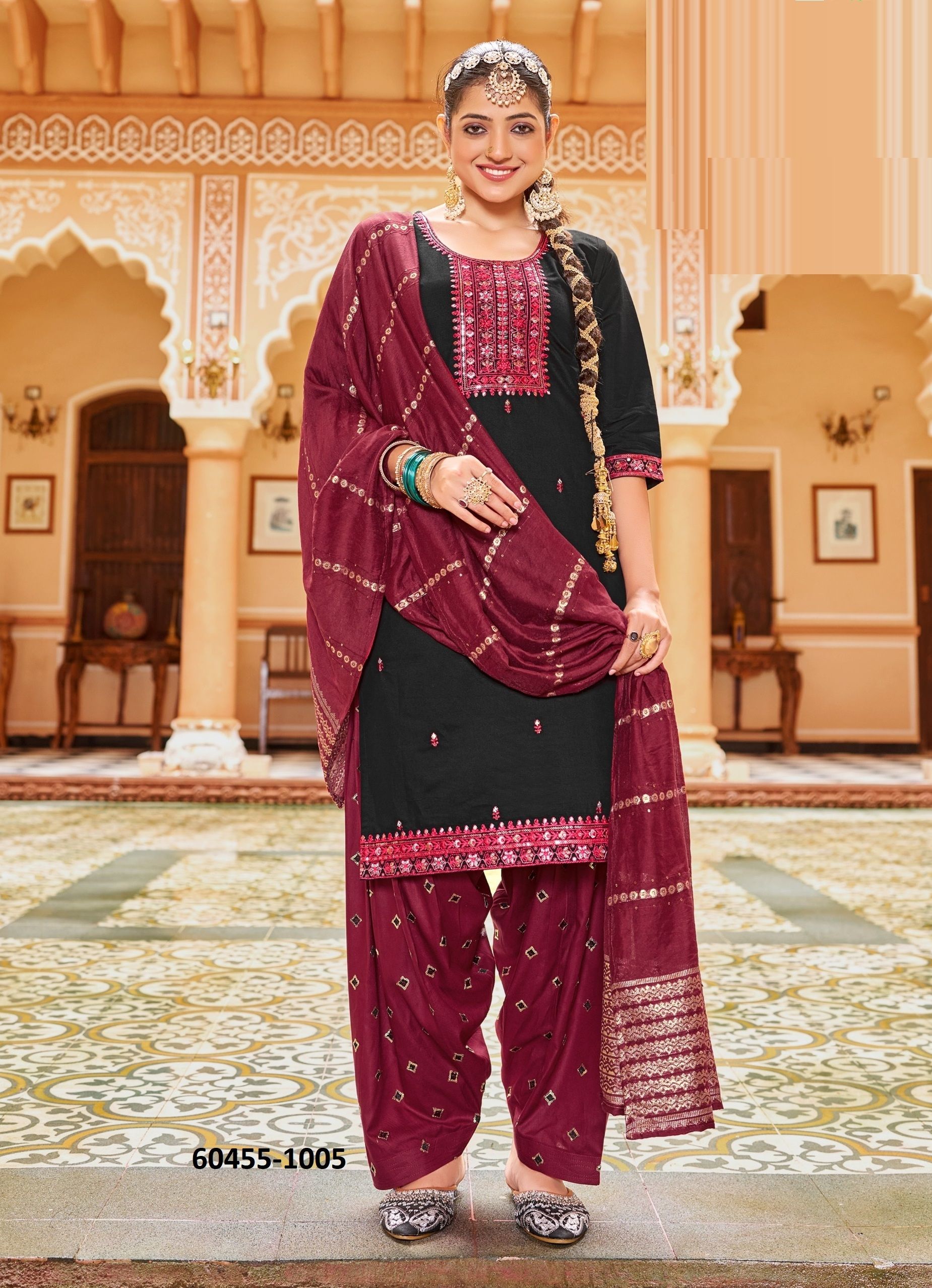 PATIALA QUEEN - Catalog # 60455 (Set of 8 Readymade Salwar Suits) MADE IN INDIA BY MEHERIYA PATIALA QUEEN - Catalog # 60455 (Set of 8 Readymade Salwar Suits) MADE IN INDIA BY MEHERIYA
