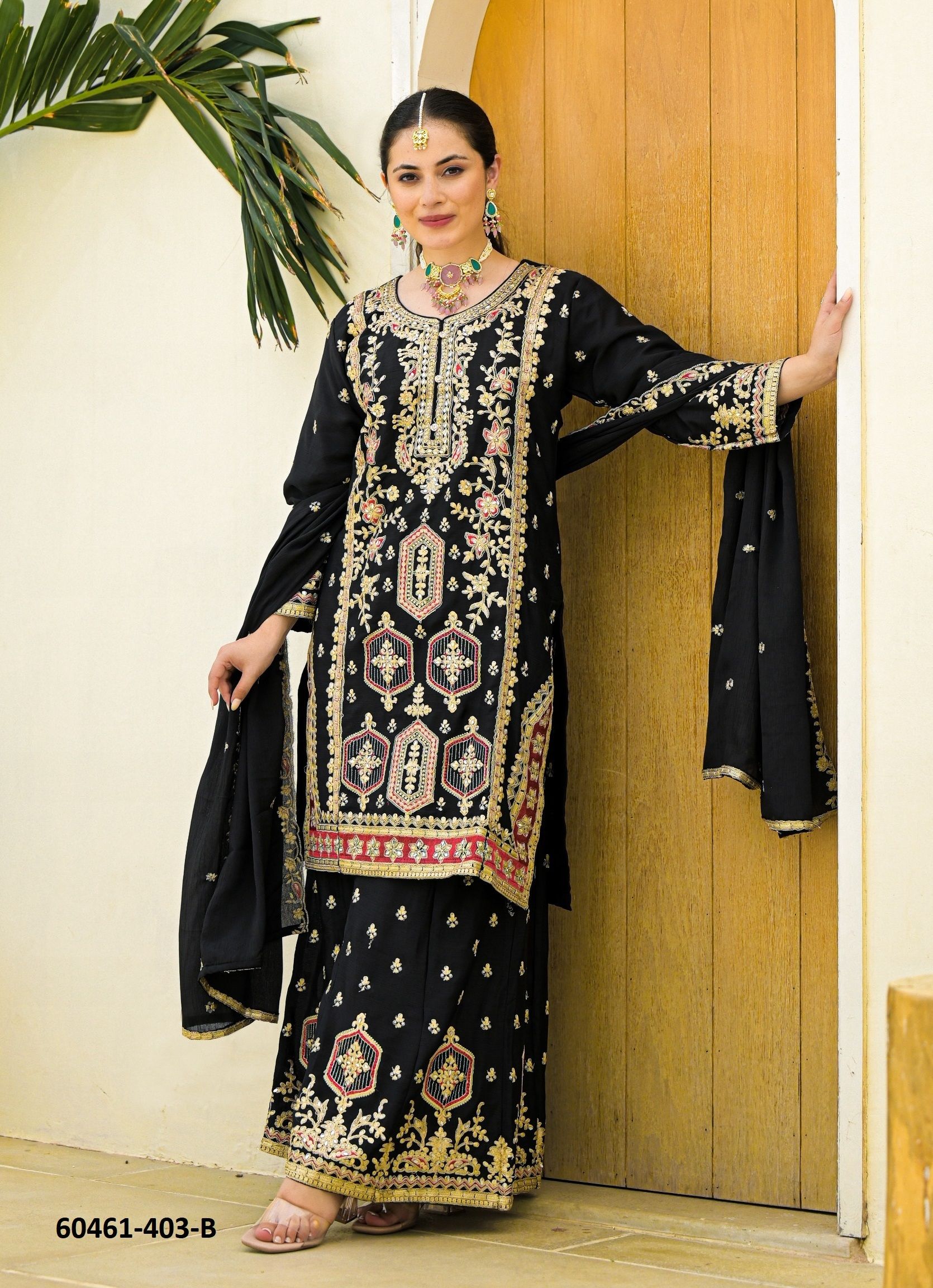 SAVRI - Catalog # 60461 (Set of 4 SIZE-SETS [Readymade Salwar Suits]) MADE IN INDIA BY AFSANA