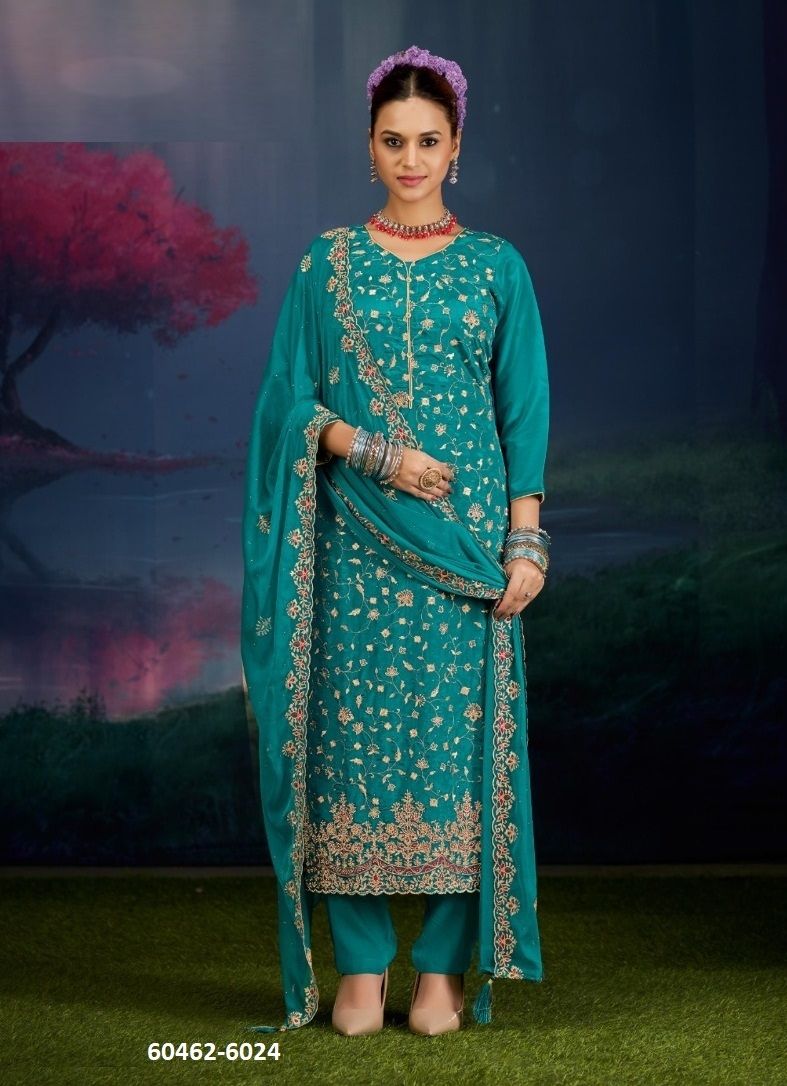 ATHARV - Catalog # 60462 (Set of 4 Semi-Stitched / Un-Stitched Suits) MADE IN INDIA BY FOUR DOTS ATHARV - Catalog # 60462 (Set of 4 Semi-Stitched / Un-Stitched Suits) MADE IN INDIA BY FOUR DOTS