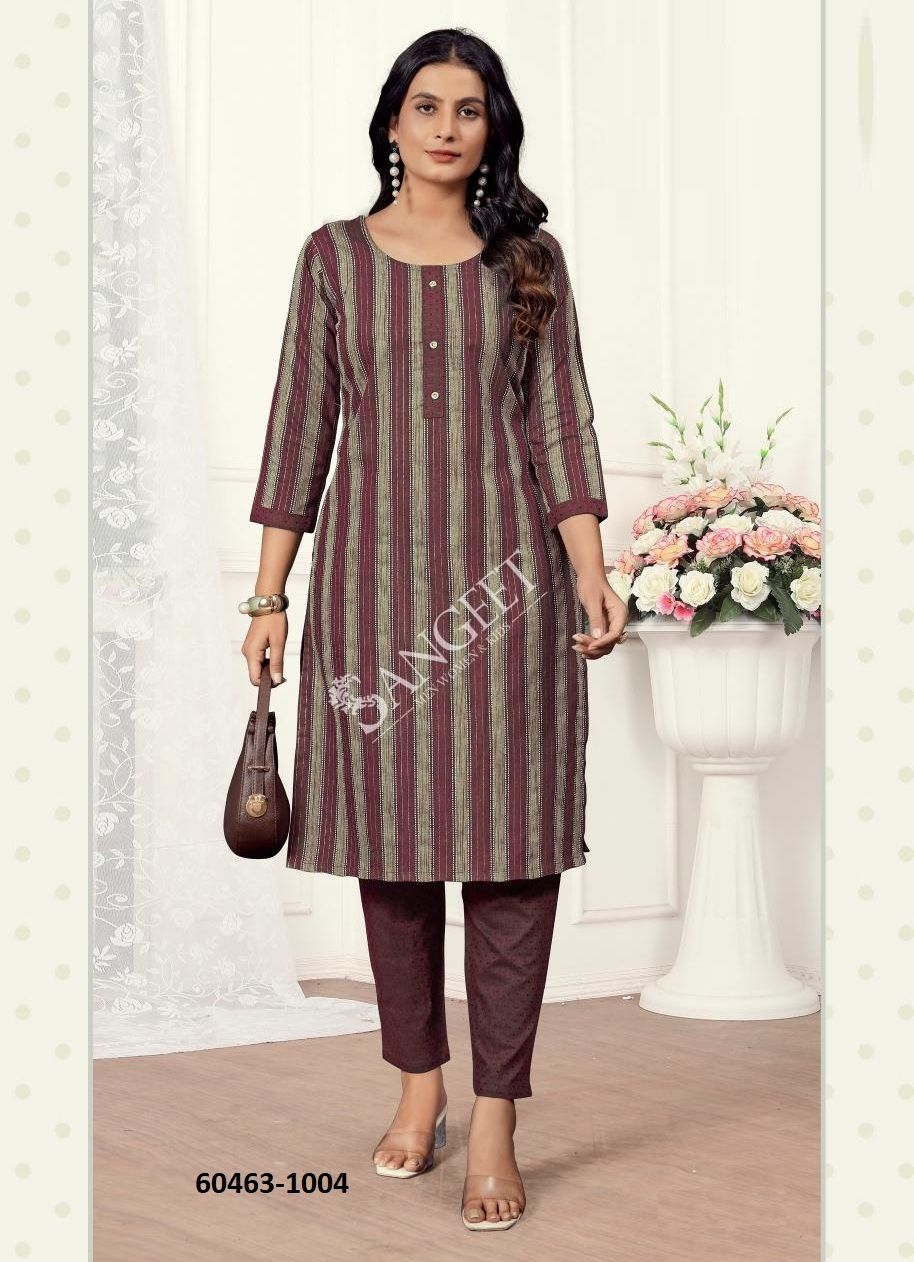 VARIMA 1 - Catalog # 60463 (Set of 4 Tops With Bottoms) MADE IN INDIA BY SANGEET