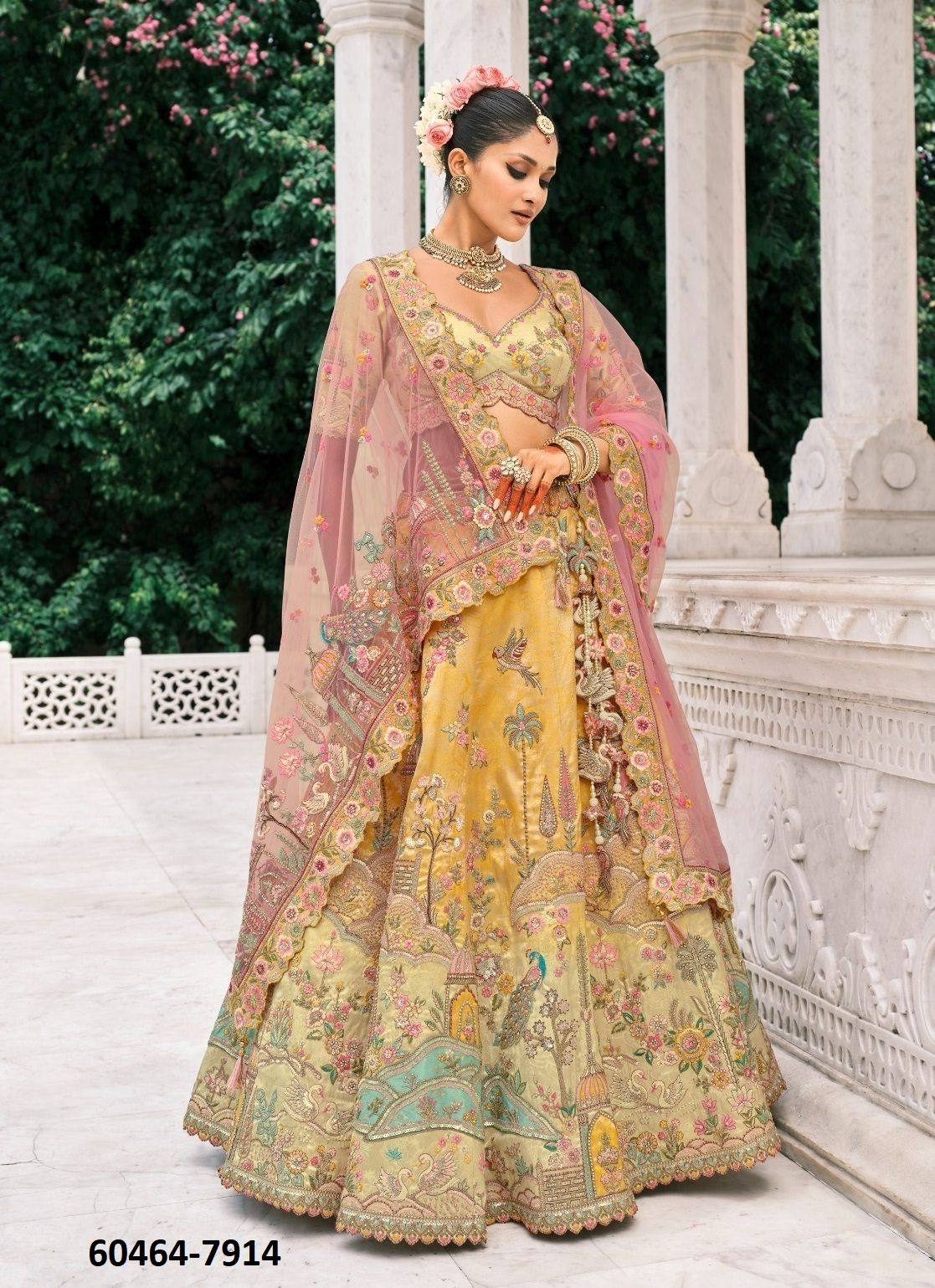 ANAARA BRIDAL WEAR 7900 - Catalog # 60464 (Set of 14 Semi-Stitched Lehengas) MADE IN INDIA BY TATHASTU