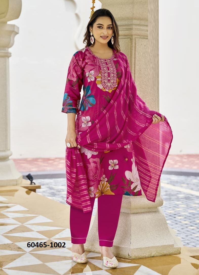 SANVARI - Catalog # 60465 (Set of 6 Readymade Salwar Suits) MADE IN INDIA BY OSSM