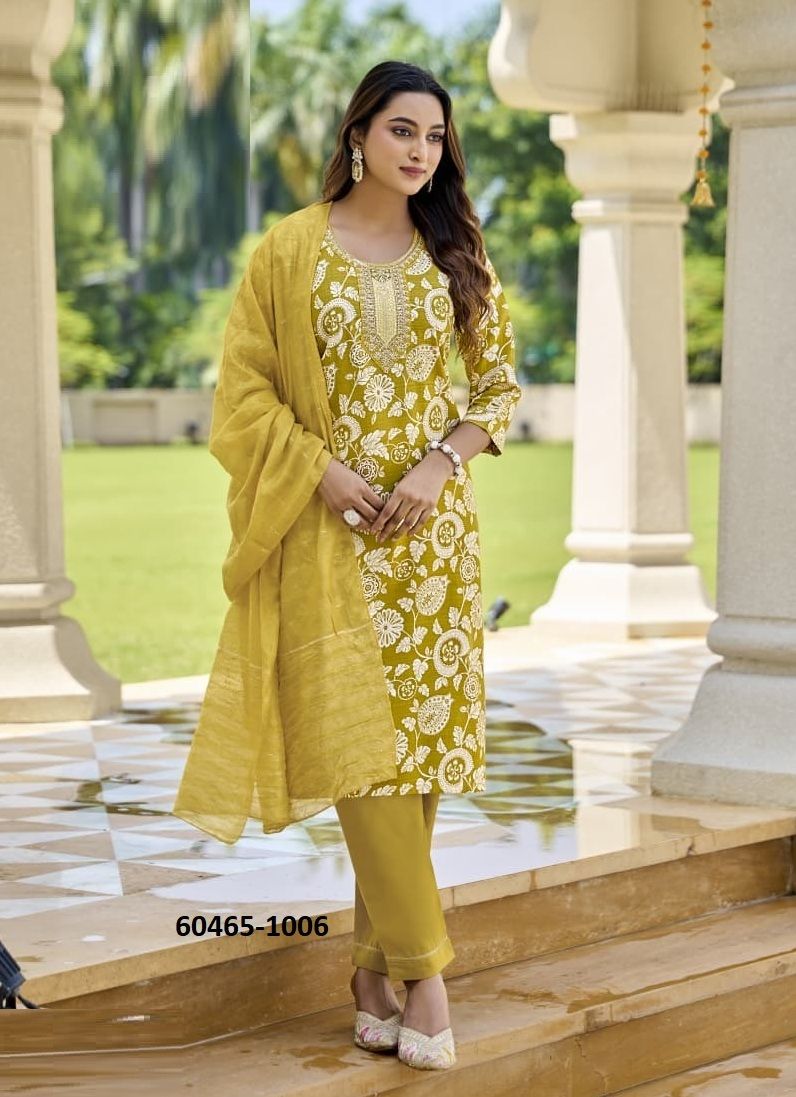 SANVARI - Catalog # 60465 (Set of 6 Readymade Salwar Suits) MADE IN INDIA BY OSSM
