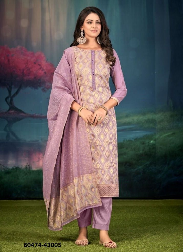 JAMDINI - Catalog # 60474 (Set of 12 Readymade Salwar Suits) MADE IN INDIA BY AABHARAN
