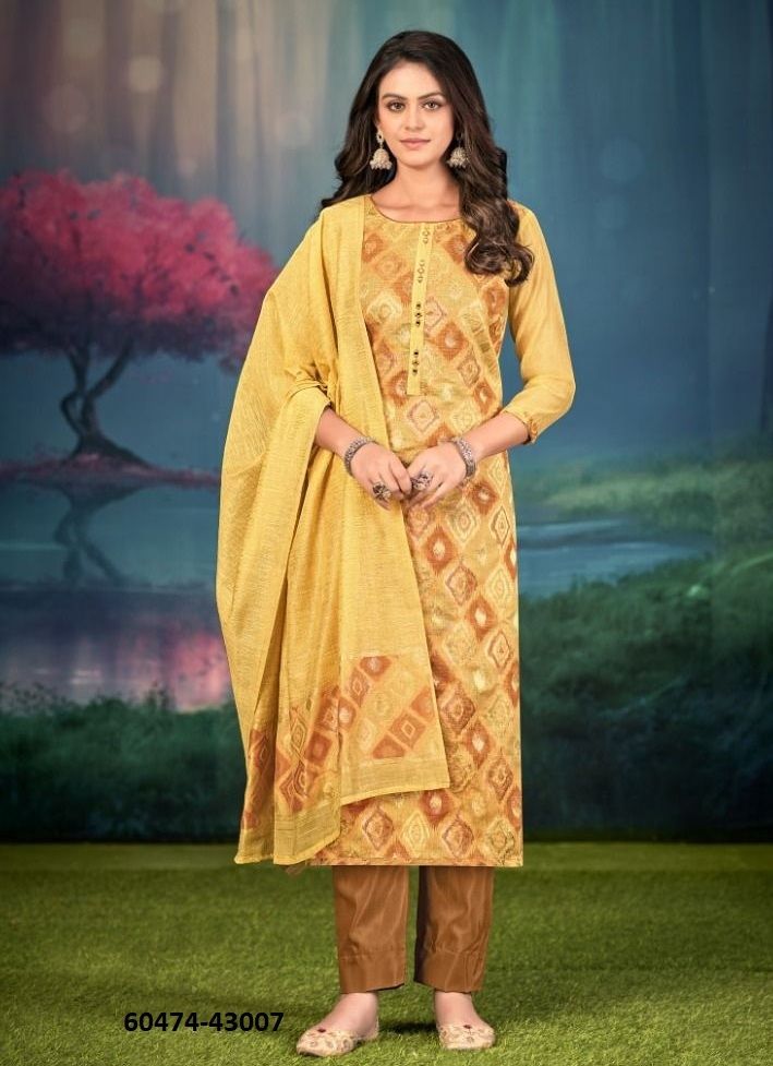 JAMDINI - Catalog # 60474 (Set of 12 Readymade Salwar Suits) MADE IN INDIA BY AABHARAN