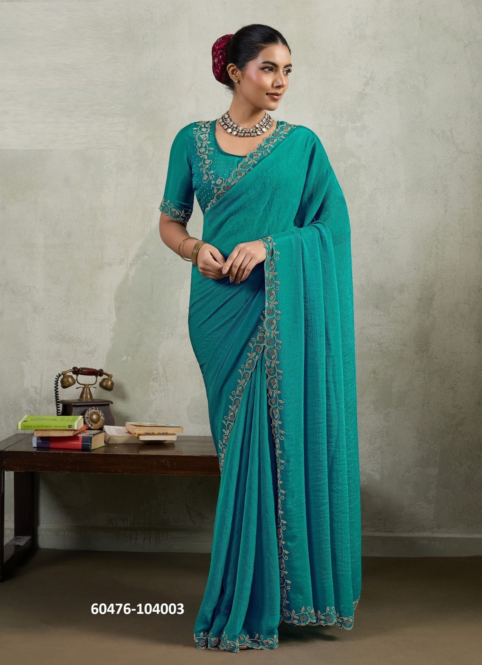 ELARIS - Catalog # 60476 (Set of 4 Sarees) MADE IN INDIA BY S-ETHNIC LIFESTYLE ELARIS - Catalog # 60476 (Set of 4 Sarees) MADE IN INDIA BY S-ETHNIC LIFESTYLE