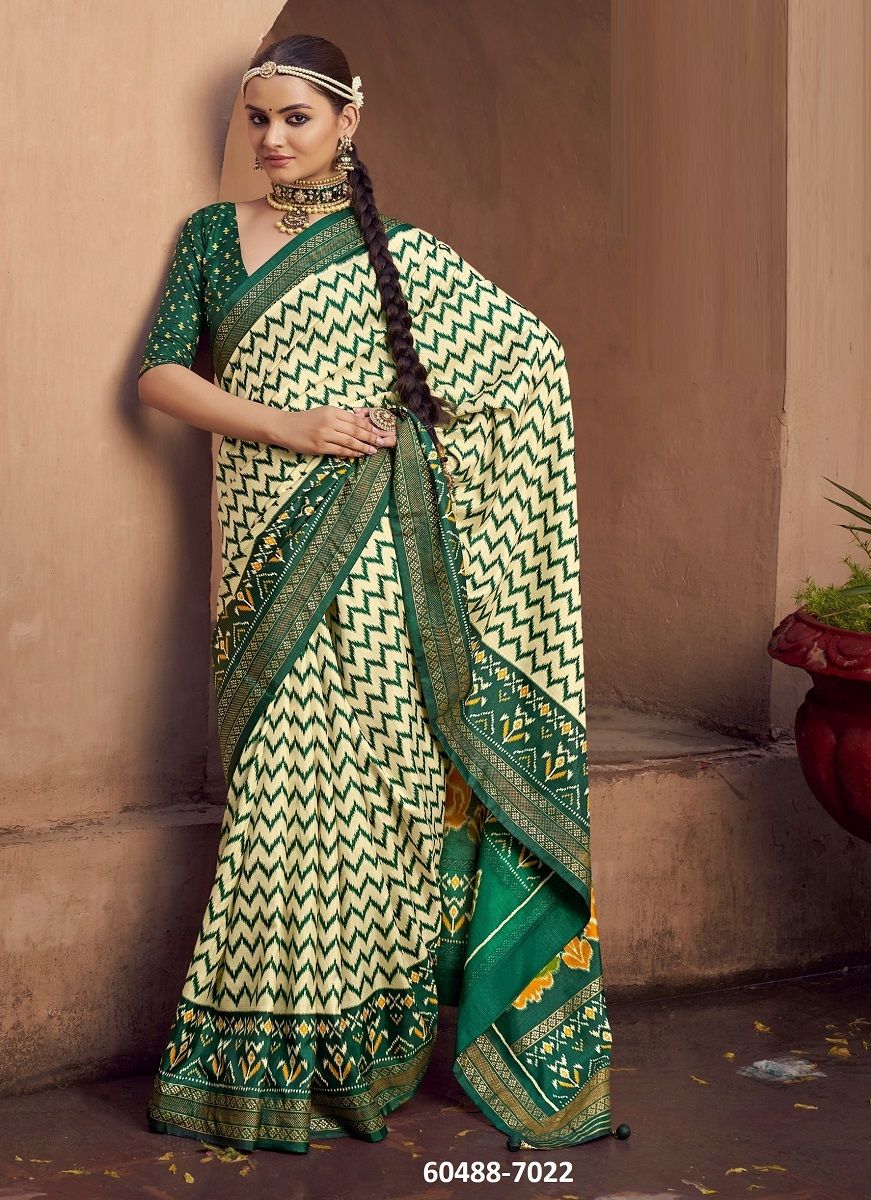 TAPASYA - Catalog # 60488 (Set of 6 Sarees) MADE IN INDIA BY KRESHVA